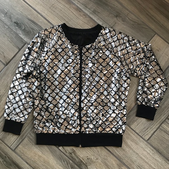 Say What? Jackets & Blazers - Glitzy Sequined bomber jacket